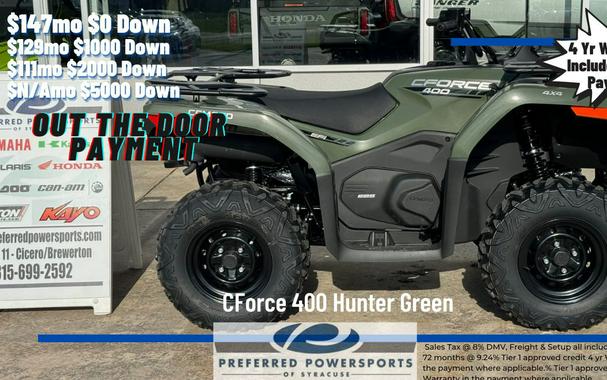 2024 CFMOTO CForce 400 Hunter Green