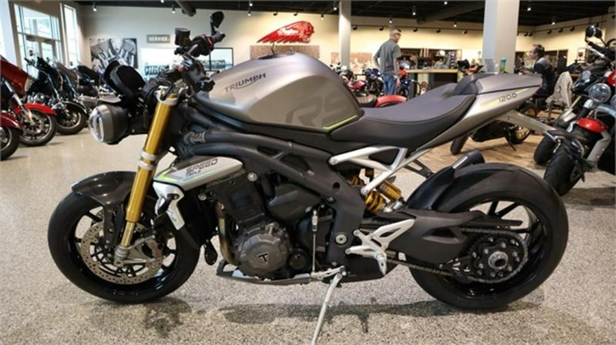 2022 Triumph Speed Triple 1200 RS Matte Silver Ice