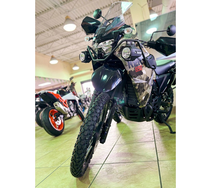 2026 Kawasaki KLR650 Adventure ABS Cypher Camo Beige