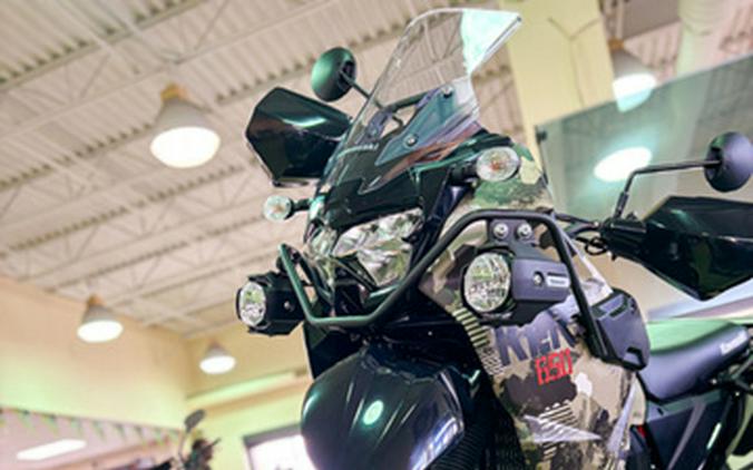 2026 Kawasaki KLR650 Adventure ABS Cypher Camo Beige