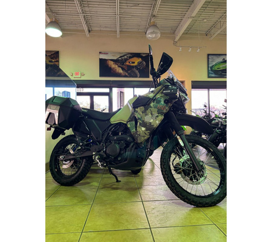 2026 Kawasaki KLR650 Adventure ABS Cypher Camo Beige