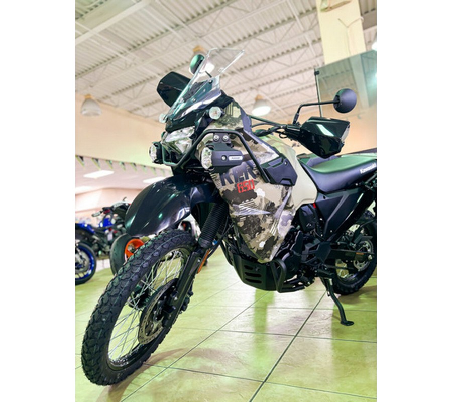 2026 Kawasaki KLR650 Adventure ABS Cypher Camo Beige