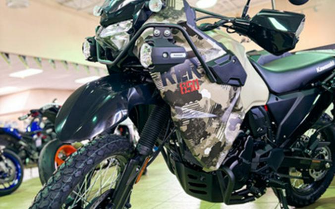 2026 Kawasaki KLR650 Adventure ABS Cypher Camo Beige