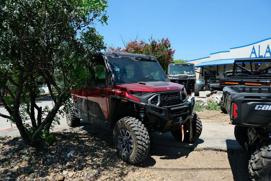 New 2024 POLARIS RANGER CREW XD 1500 NORTHSTAR PREM SUNSET RED PREMIUM