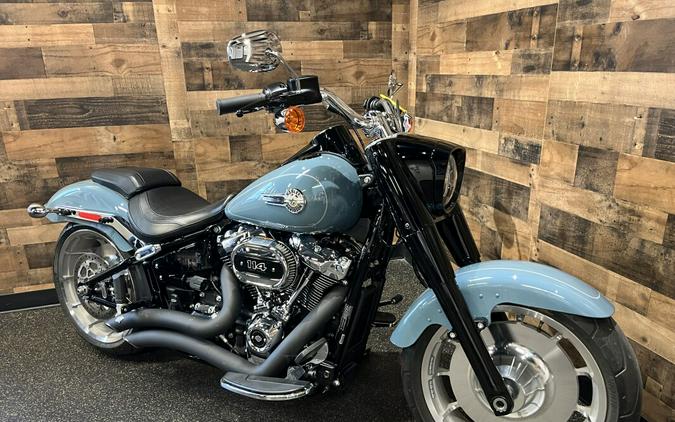 2024 Harley-Davidson® Fat Boy® 114 Sharkskin Blue FLFBS