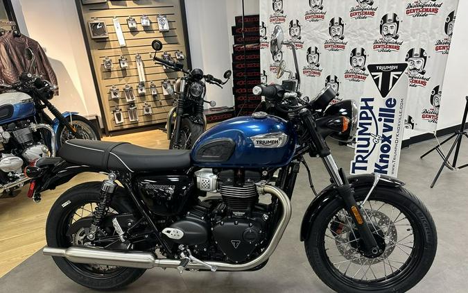 2023 Triumph Bonneville T100 Chrome Edition Cobalt Blue