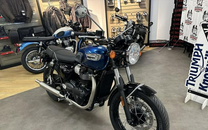 2023 Triumph Bonneville T100 Chrome Edition Cobalt Blue