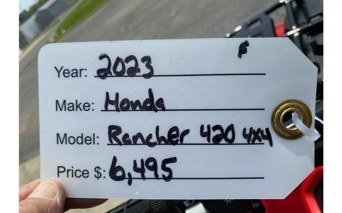 2023 Honda RANCHER 420 4X4 FOOT-SHIFT