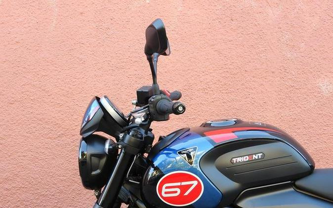2026 Triumph Trident 660 Triple Tribute Edition Sapphire Black and Cobalt Blue