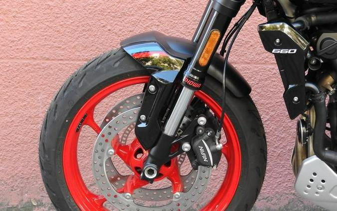 2026 Triumph Trident 660 Triple Tribute Edition Sapphire Black and Cobalt Blue