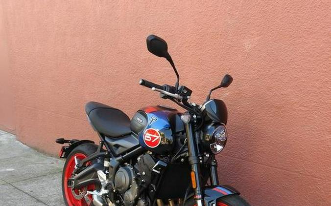 2026 Triumph Trident 660 Triple Tribute Edition Sapphire Black and Cobalt Blue