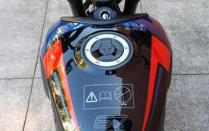 2026 Triumph Trident 660 Triple Tribute Edition Sapphire Black and Cobalt Blue
