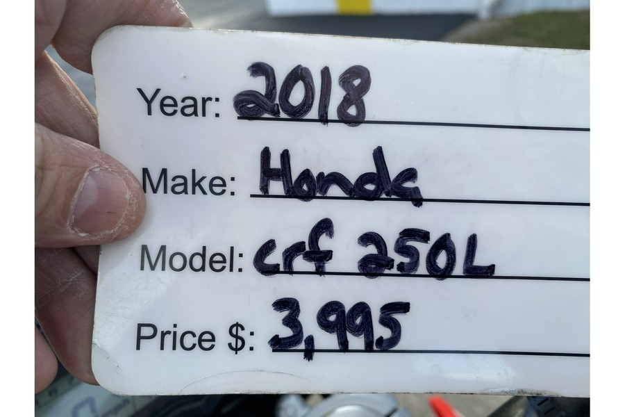 2018 Honda CRF 250L