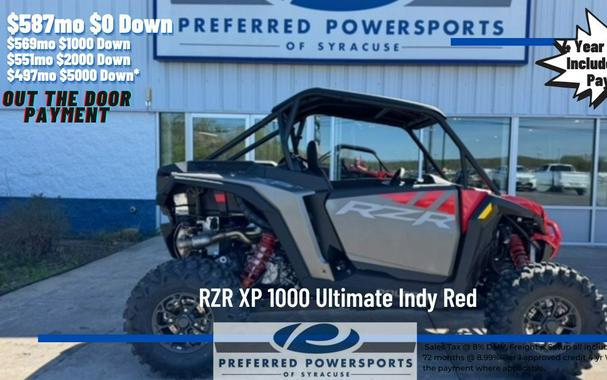 2024 Polaris Industries RZR XP 1000 Ultimate Indy Red