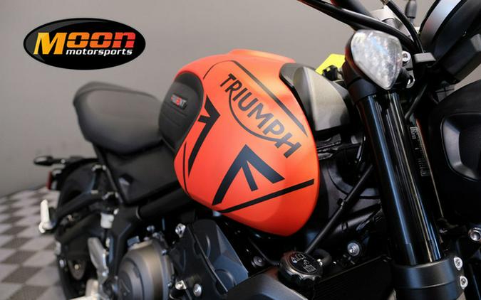 2023 Triumph Trident 660 Matte Baja Orange / Matte Storm Grey