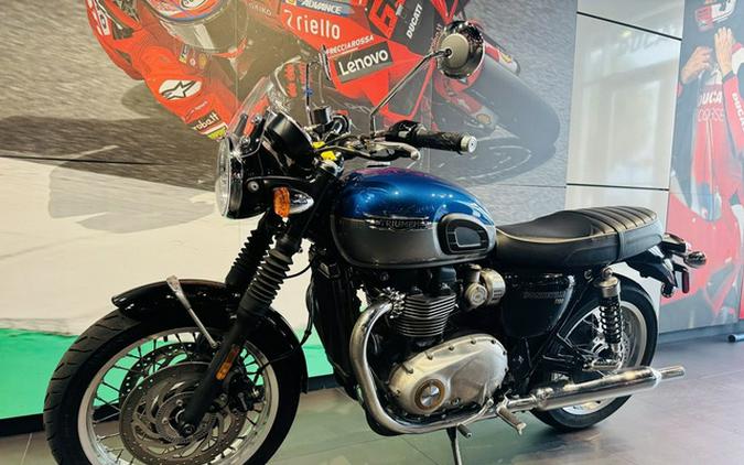 2022 Triumph Bonneville T120 Cobalt BlueSilver Ice
