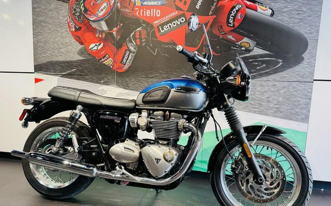 2022 Triumph Bonneville T120 Cobalt BlueSilver Ice