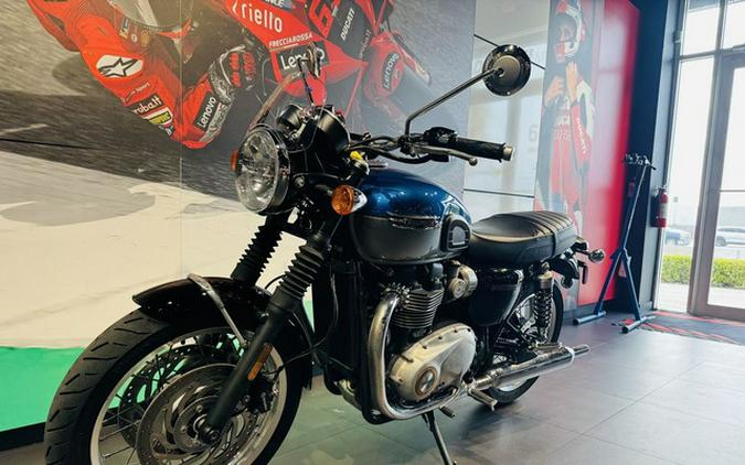 2022 Triumph Bonneville T120 Cobalt BlueSilver Ice