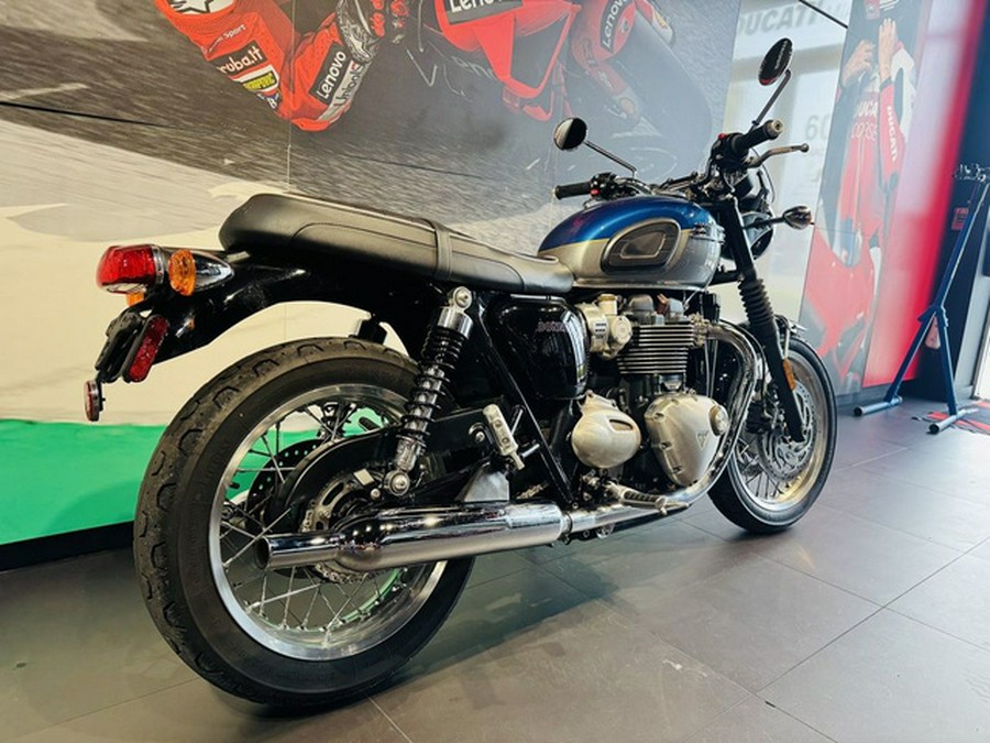 2022 Triumph Bonneville T120 Cobalt BlueSilver Ice