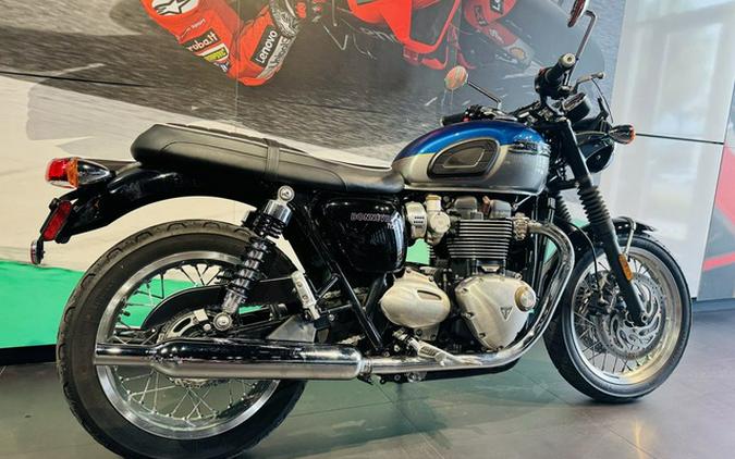 2022 Triumph Bonneville T120 Cobalt BlueSilver Ice