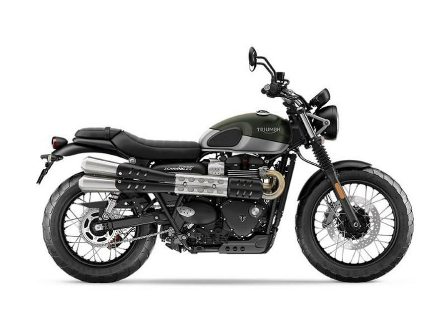 2020 Triumph Street Scrambler 900 Matte Khaki Green/Matte Aluminium