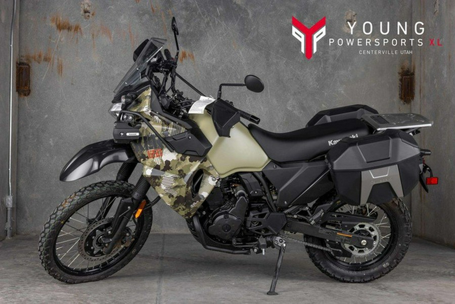 2025 Kawasaki KLR650 Adventure ABS Cypher Camo Beige ABS