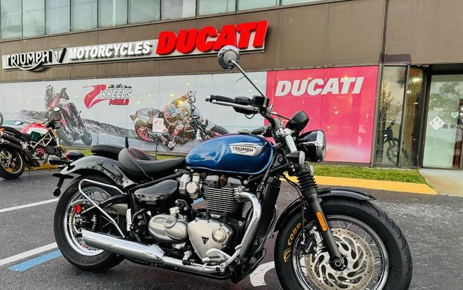 2020 Triumph Bonneville Speedmaster Cobalt Blue/Jet Black