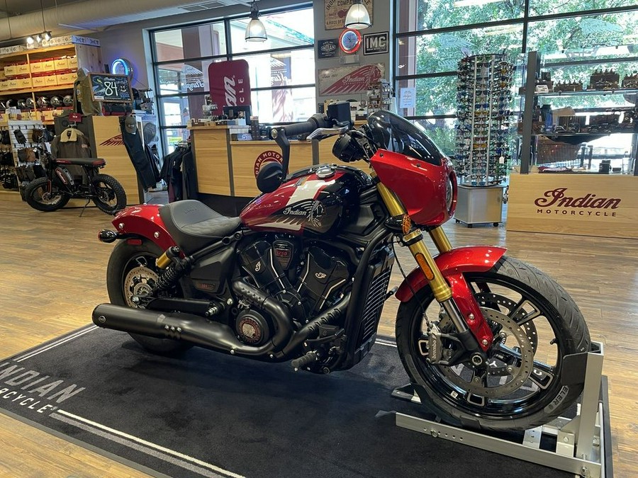 2025 Indian Motorcycle® 101 Scout® Sunset Red Metallic with Graphics