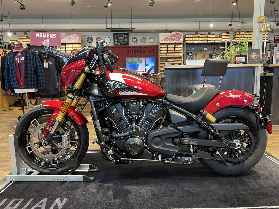 2025 Indian Motorcycle® 101 Scout® Sunset Red Metallic with Graphics