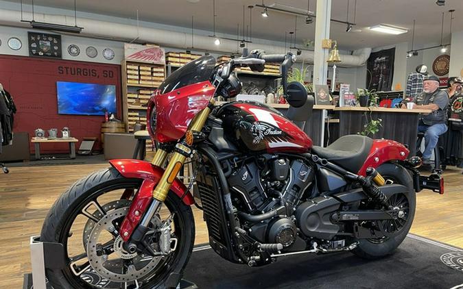 2025 Indian 101 Scout Sunset Red Metallic With Graphics