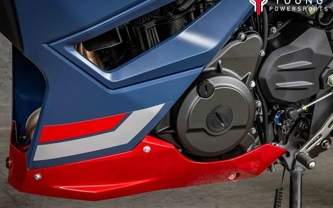 2026 Kawasaki Ninja 500 ABS Metallic Matte Twilight Blue