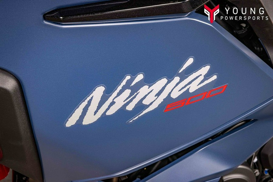 2026 Kawasaki Ninja 500 ABS Metallic Matte Twilight Blue