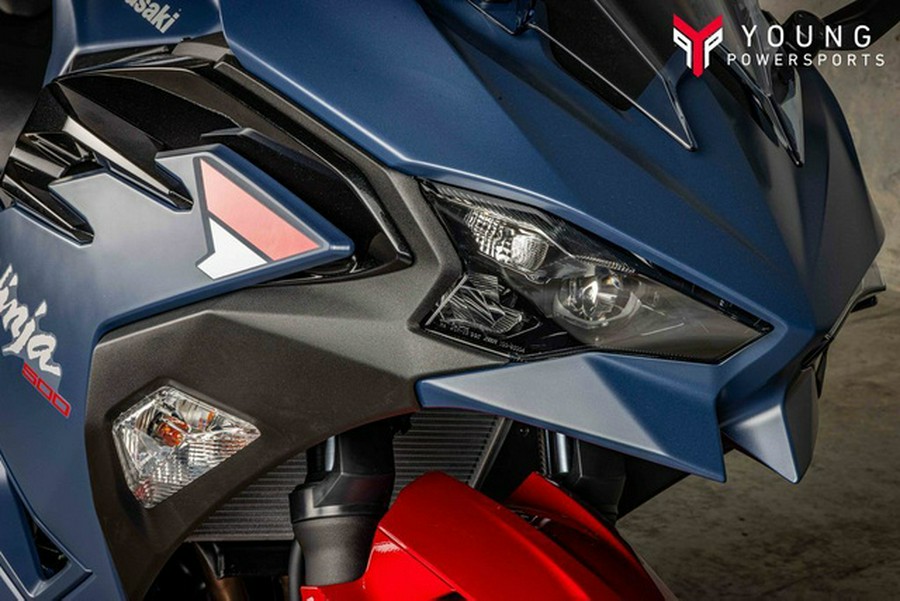 2026 Kawasaki Ninja 500 ABS Metallic Matte Twilight Blue