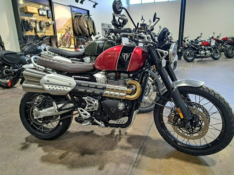 2023 Triumph Scrambler 1200 XC Carnival Red Jet Black