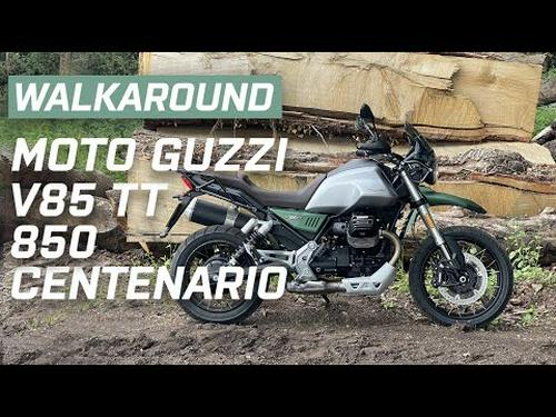 Moto Guzzi V85 TT Centenario 850 2021 Walkaround | Engine Sound | Visordown.com