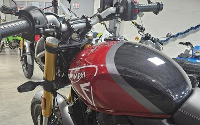 2025 Triumph Speed 400 Carnival Red / Storm Grey