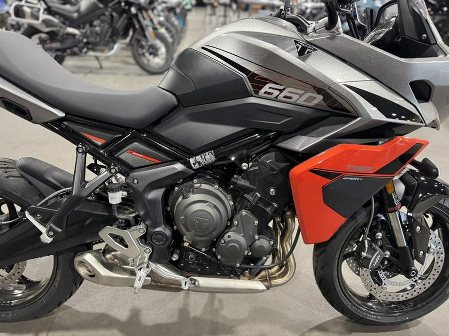 2026 Triumph Tiger Sport 660 Silver ice / Intense orange