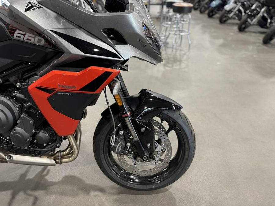 2026 Triumph Tiger Sport 660 Silver ice / Intense orange