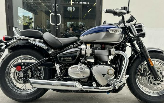 2024 Triumph Bonneville Speedmaster Pacific Blue/Silver Ice