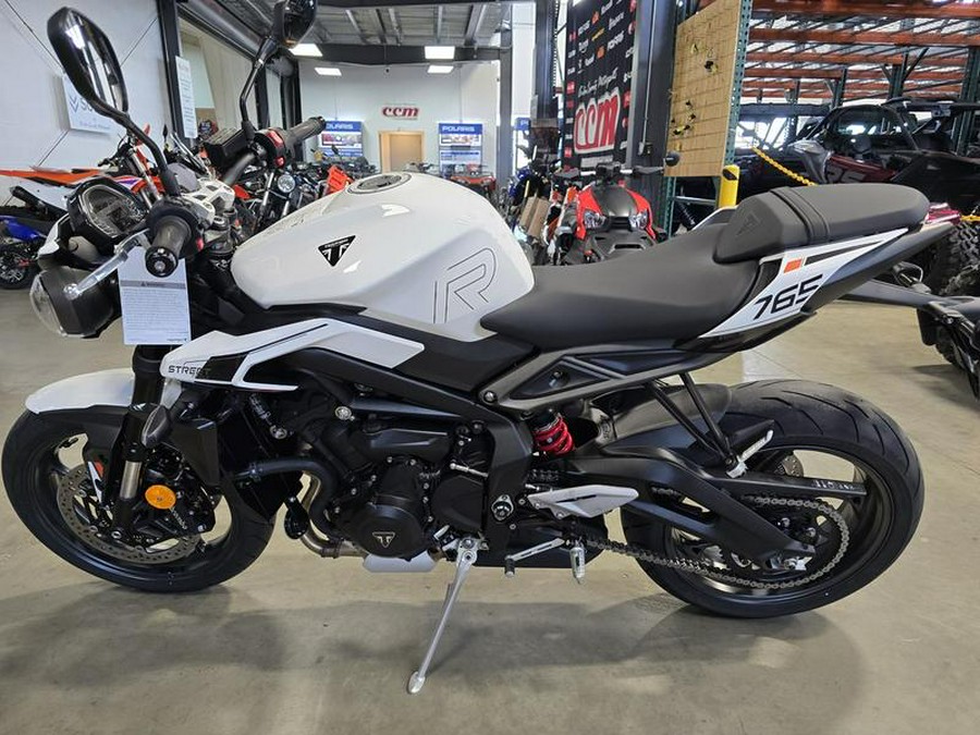 2025 Triumph Street Triple 765 R Pure White