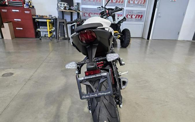 2025 Triumph Street Triple 765 R Pure White