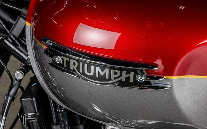 2023 Triumph Bonneville T120 Cordovan Red Silver Ice