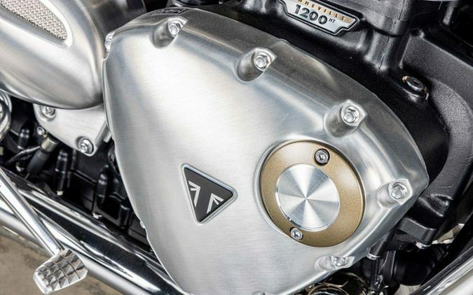 2023 Triumph Bonneville T120 Cordovan Red Silver Ice