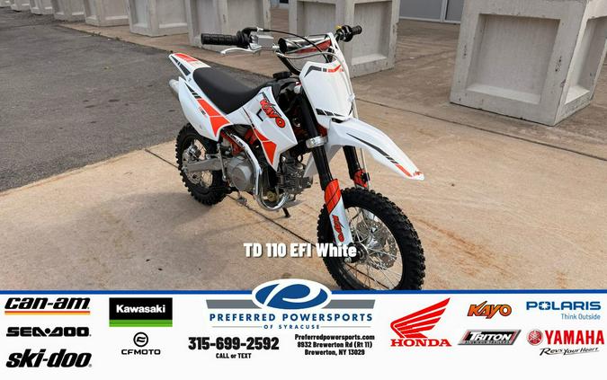 2027 TD 110 EFI White - Kayo