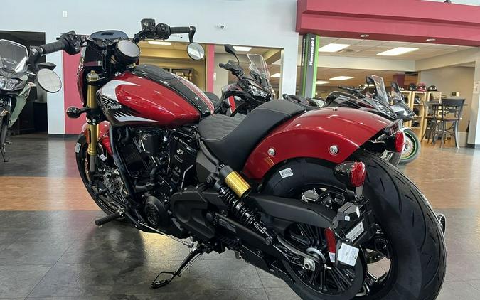 2025 Indian Motorcycle® 101 Scout® Sunset Red Metallic with Graphics