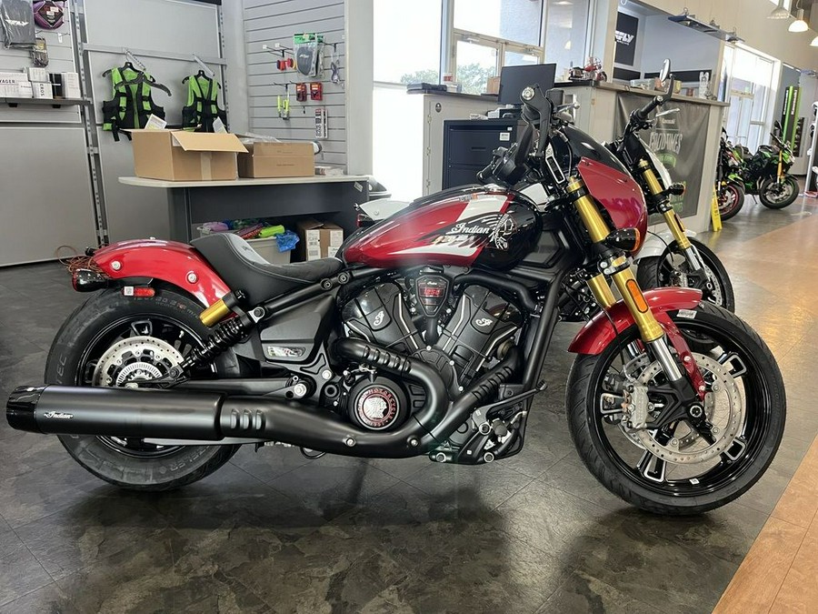 2025 Indian Motorcycle® 101 Scout® Sunset Red Metallic with Graphics