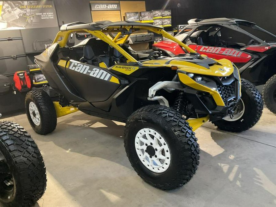 2024 Can-Am® Maverick R X RS with Smart-Shox Carbon Black & Neo Yellow