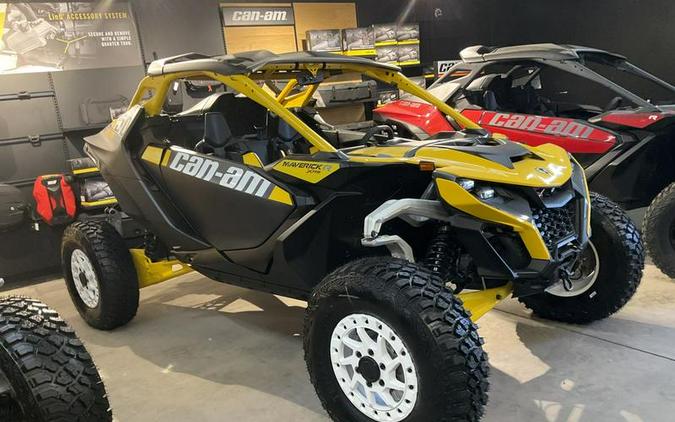 2024 Can-Am® Maverick R X RS with Smart-Shox Carbon Black & Neo Yellow