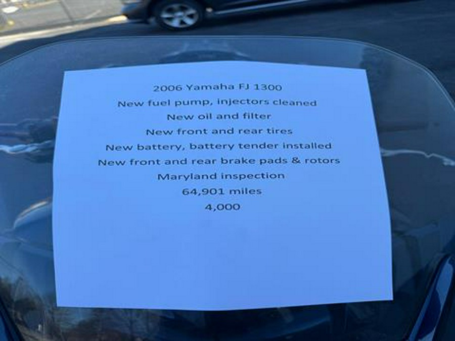 2006 Yamaha FJR 1300A