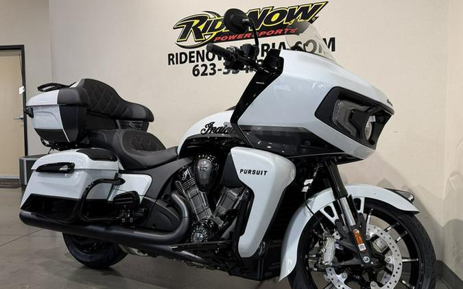 2026 Indian Pursuit Dark Horse 112 W/ Powerband Audio Ghost White Metallic With Black